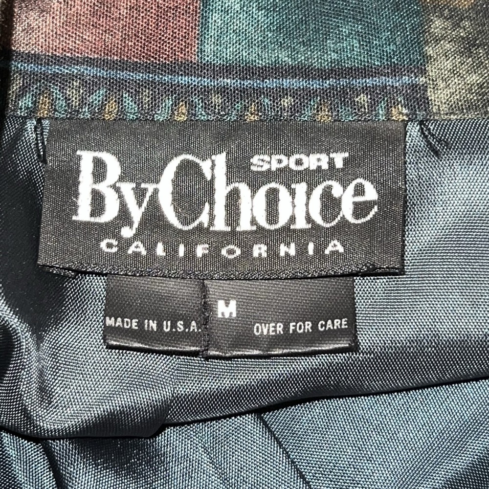 Vintage By‎ Choice Sport California Abstract Sport Jacket Women Medium 1 Button - Picture 8 of 10